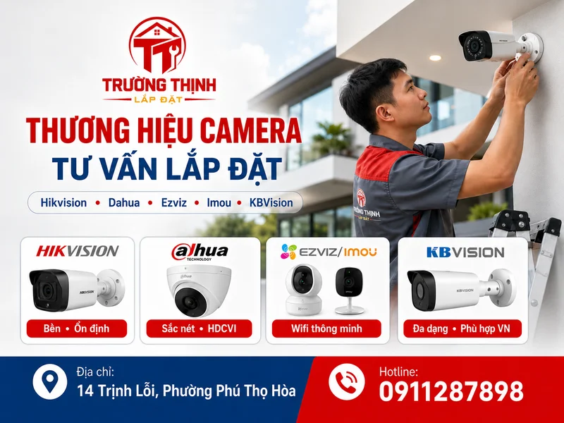 Các thương hiệu camera được Lapdatcameratongdai tư vấn lắp đặt