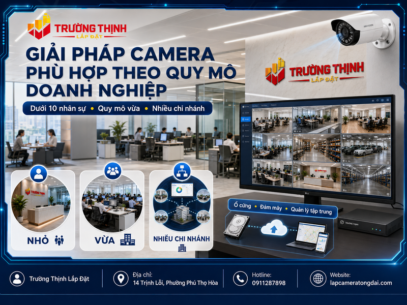 Cách lựa chọn giải pháp camera phù hợp theo quy mô doanh nghiệp