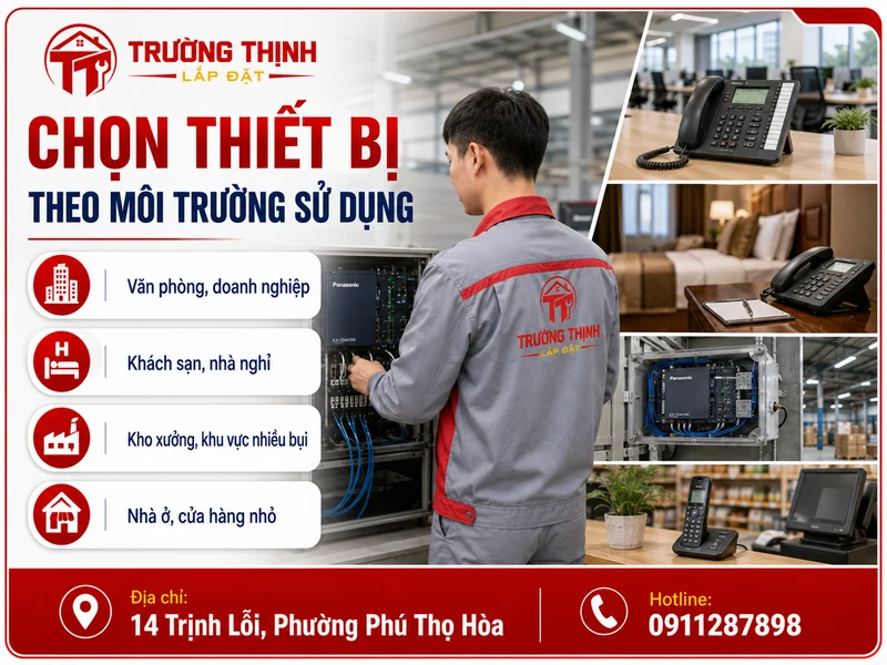 Chọn thiết bị theo môi trường sử dụng