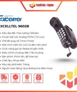 Điện thoại bàn, treo tường Excelltel 9602B chính hãng