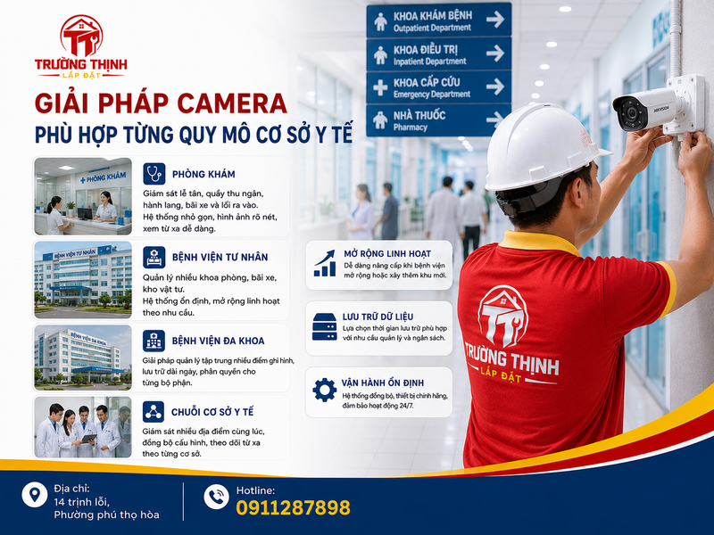 Giải pháp camera phù hợp cho từng quy mô cơ sở y tế