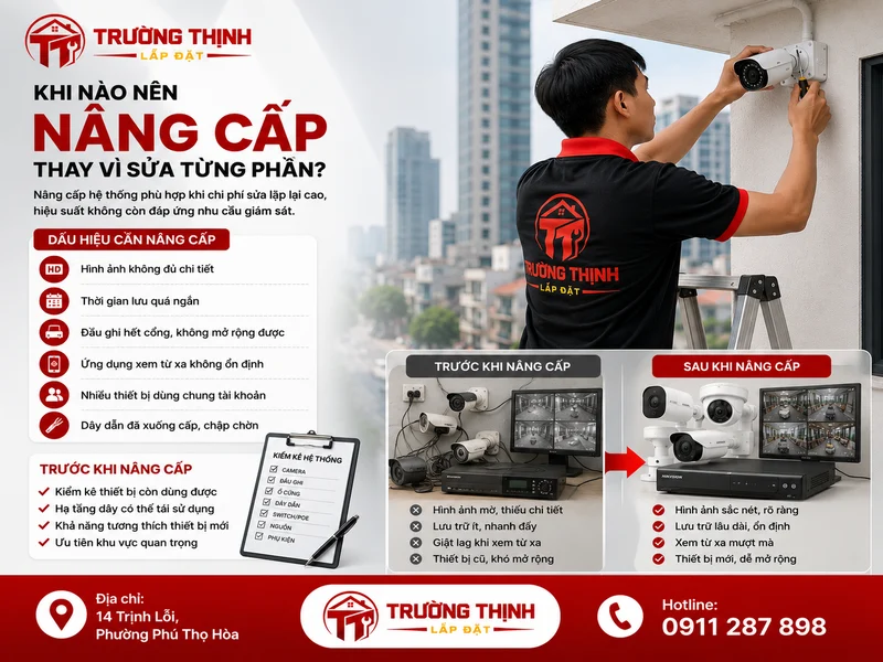 Khi nào nên nâng cấp thay vì sửa từng phần?