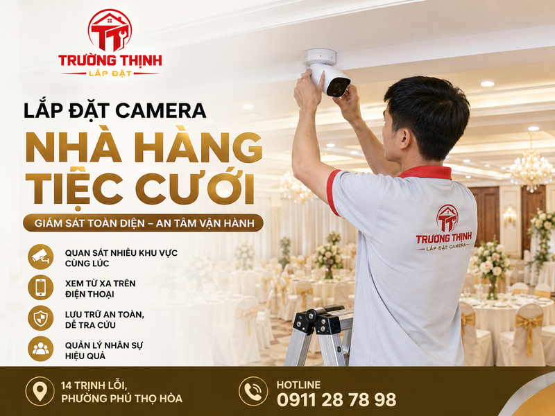Khi nào nhà hàng tiệc cưới cần lắp đặt hệ thống camera chuyên nghiệp?