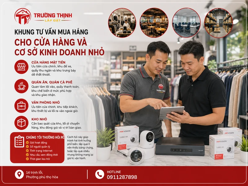 Khung tư vấn mua hàng cho cửa hàng và cơ sở kinh doanh nhỏ