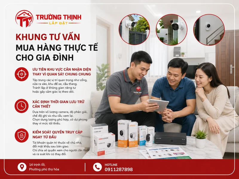 Khung tư vấn mua hàng thực tế cho gia đình
