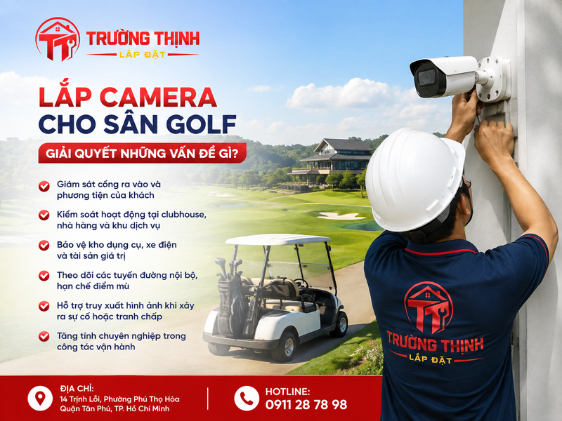Lắp camera cho sân golf giải quyết những vấn đề gì?