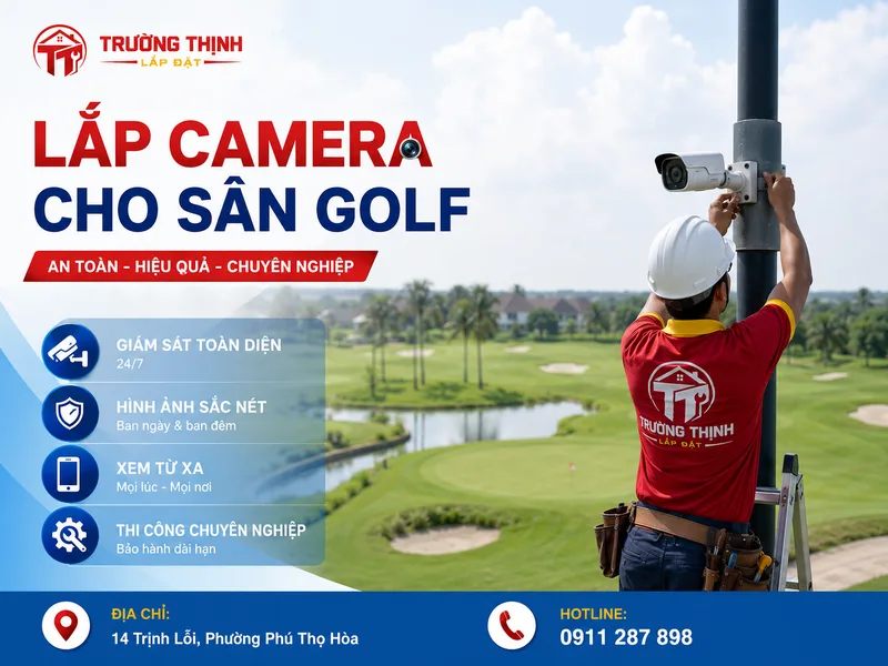 Lắp camera cho sân golf