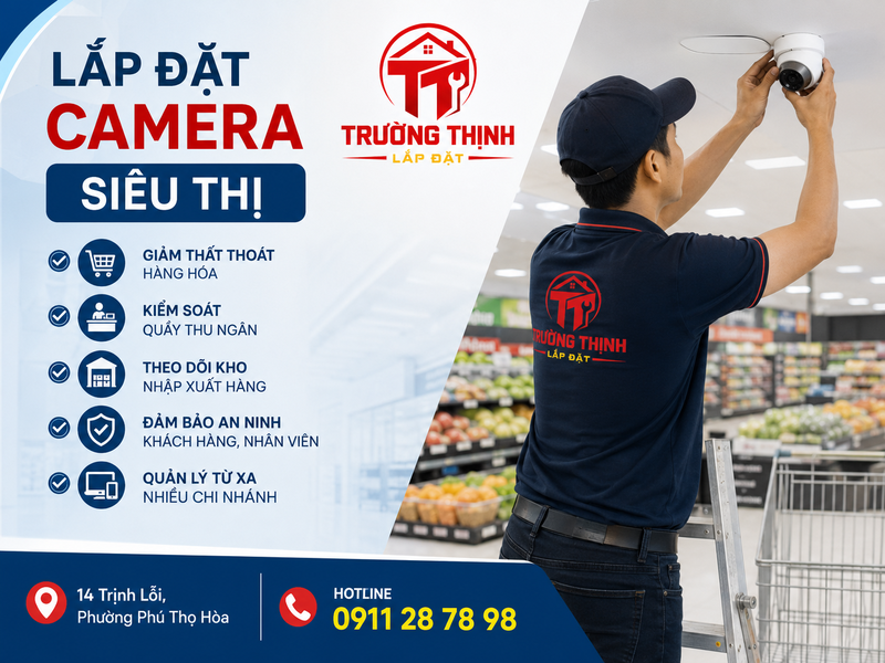 Lắp đặt camera siêu thị giải quyết những vấn đề gì trong vận hành?