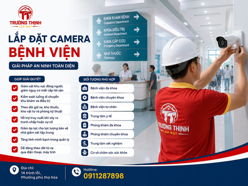 Lắp đặt camera bệnh viện giúp giải quyết những vấn đề gì?