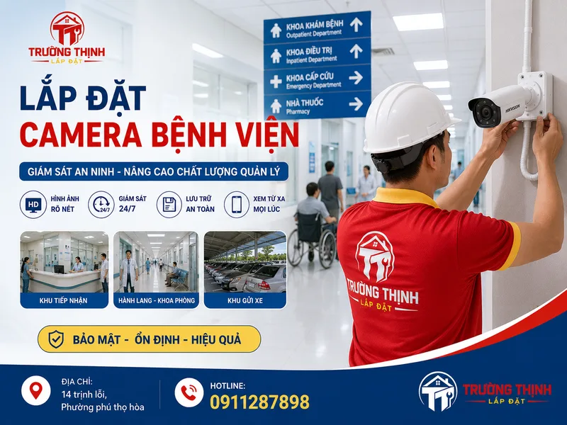 Lắp đặt camera bệnh viện