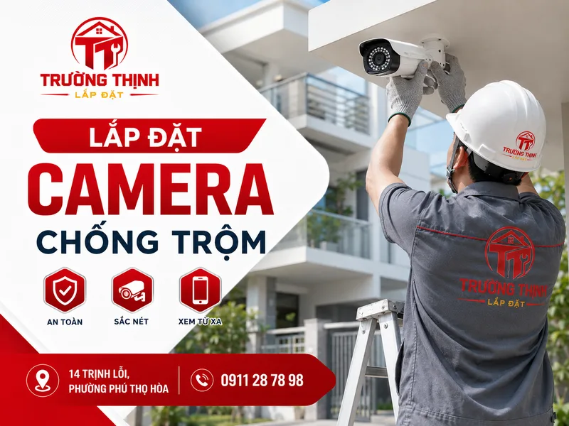 Lắp đặt camera chống trộm