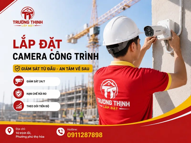 Lắp đặt camera công trình