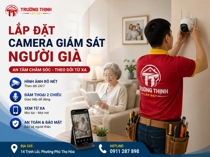 Lắp đặt camera giám sát người già