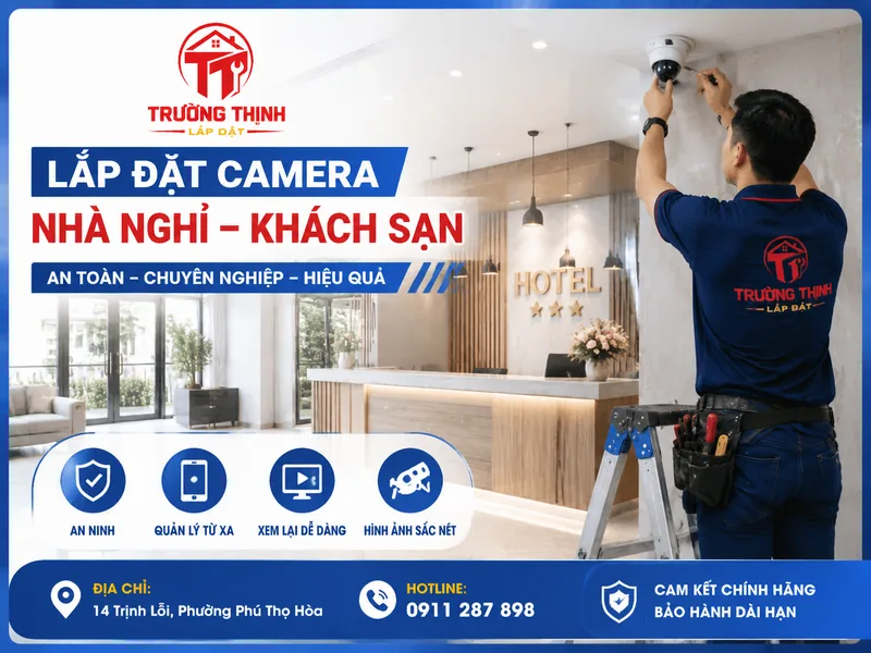 Lắp đặt camera nhà nghỉ khách sạn
