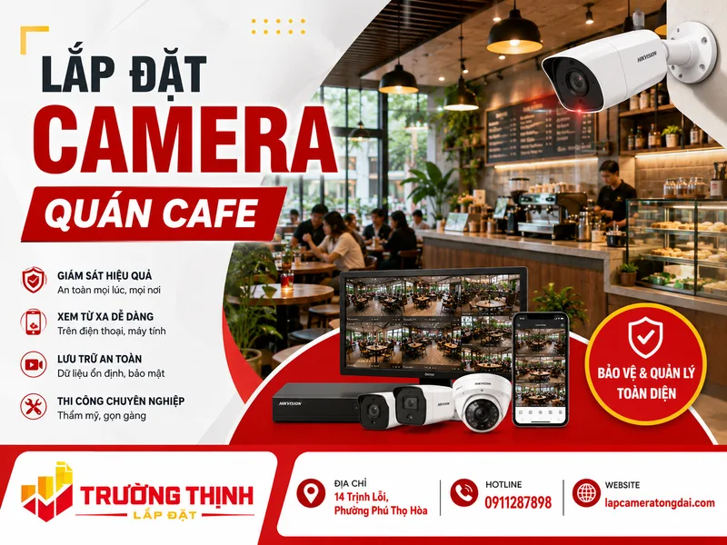 lắp đặt camera quán cafe