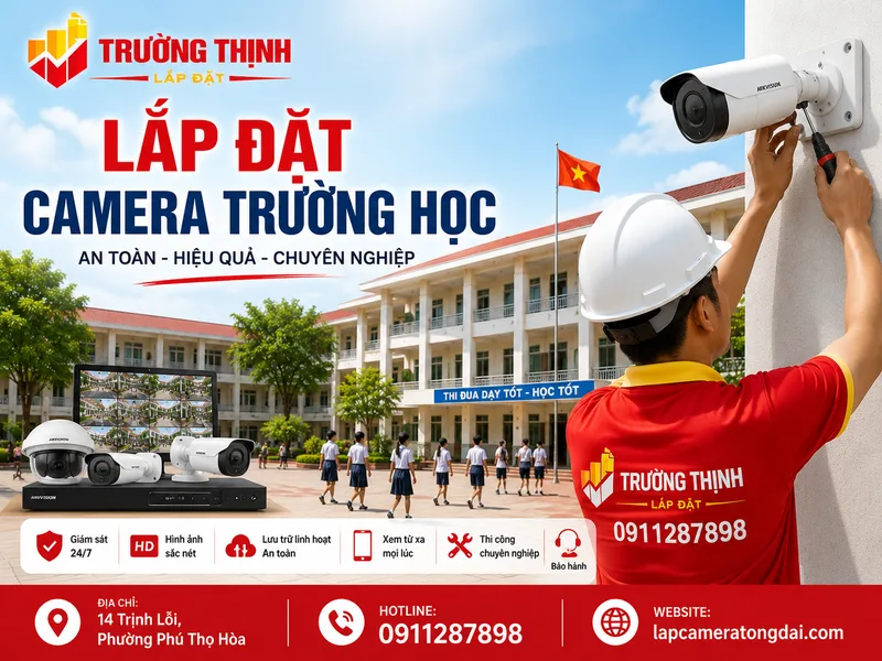 lắp đặt camera trường học