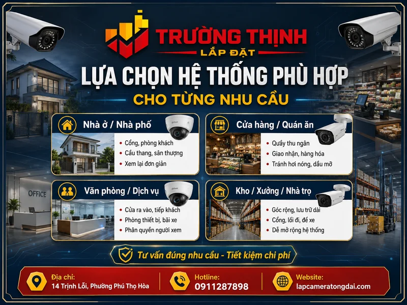 Lựa chọn hệ thống phù hợp cho từng nhu cầu
