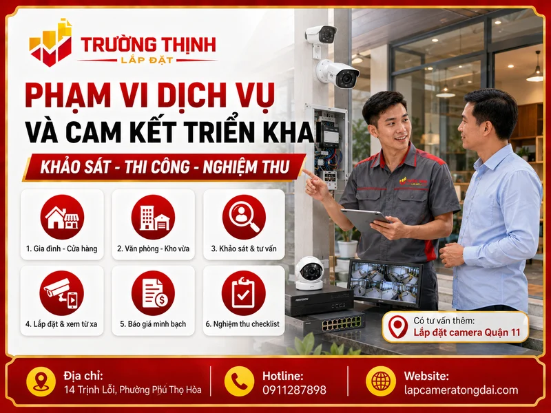 Phạm vi dịch vụ và cam kết triển khai