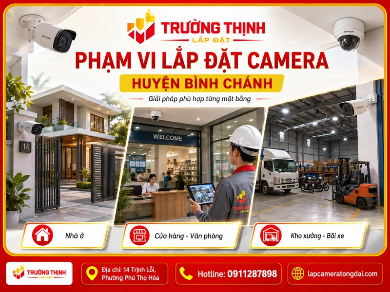 Phạm vi lắp đặt camera huyện Bình Chánh