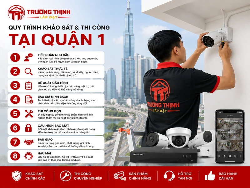 Quy trình khảo sát và thi công tại Quận 1