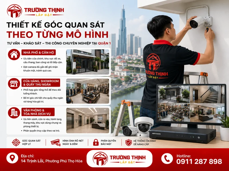 Thiết kế góc quan sát theo từng mô hình