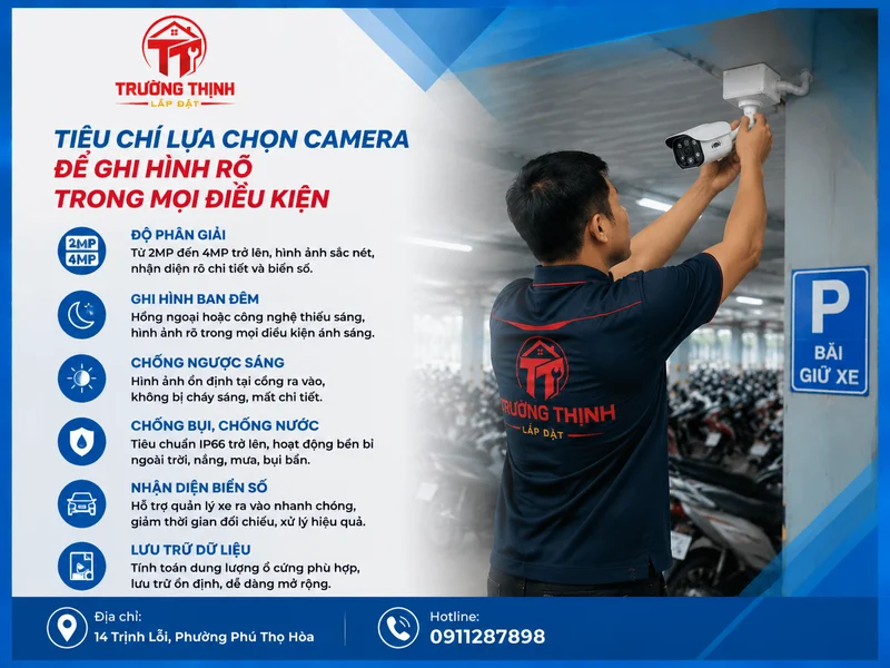 Tiêu chí lựa chọn camera để ghi hình rõ trong mọi điều kiện