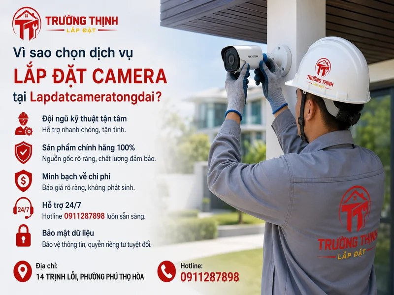 Vì sao chọn dịch vụ lắp đặt camera tại Lapdatcameratongdai?