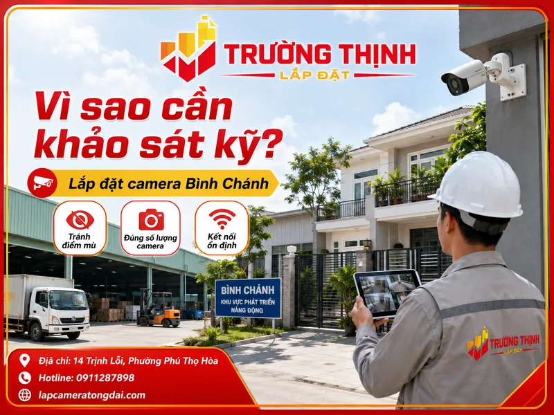 Vì sao hệ thống camera tại Bình Chánh cần được khảo sát kỹ?