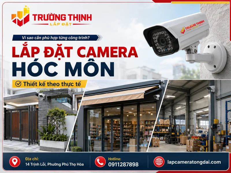 Vì sao hệ thống camera tại Hóc Môn cần được thiết kế theo thực tế?