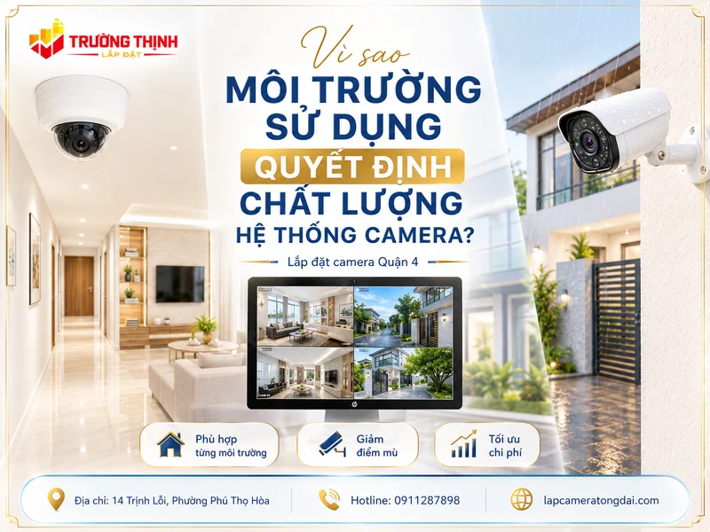 Vì sao môi trường sử dụng quyết định chất lượng hệ thống camera?