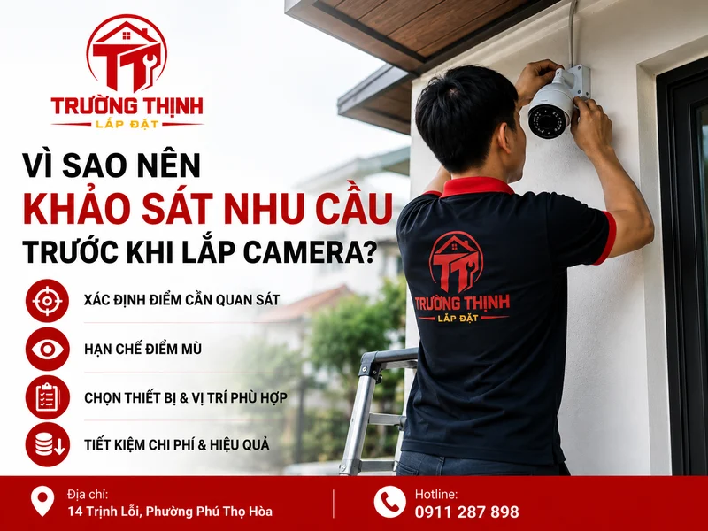 Vì sao nên khảo sát nhu cầu trước khi lắp camera?
