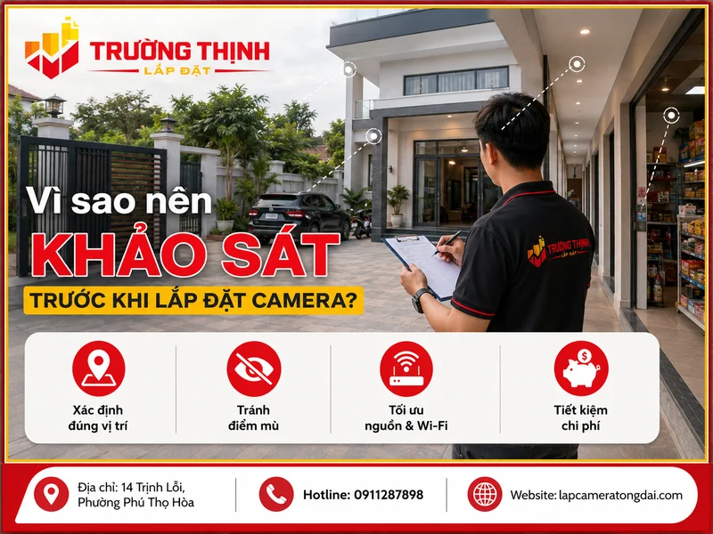 Vì sao nên khảo sát trước khi lắp đặt camera?