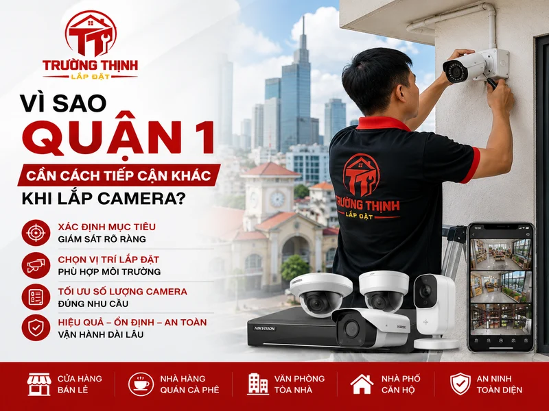 Vì sao Quận 1 cần cách tiếp cận khác khi lắp camera?