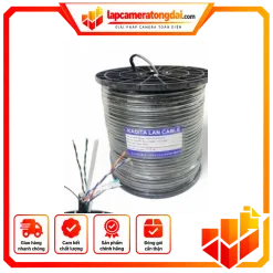 Cáp viễn thông KADITA 8 lõi 1 tim + cường lực + liền nguồn + chống nhiễu