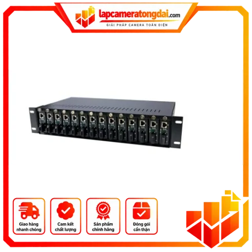"Khung converter 14 khe cắm Hỗ trợ 2 nguồn AC/DC ""YT-81/4-2A "" WINTOP"