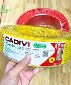 Dây điện Cadivi VCmd/LF-2×0.5 (2×16/0.2) – 0.6/1kV (màu đỏ) (100m)