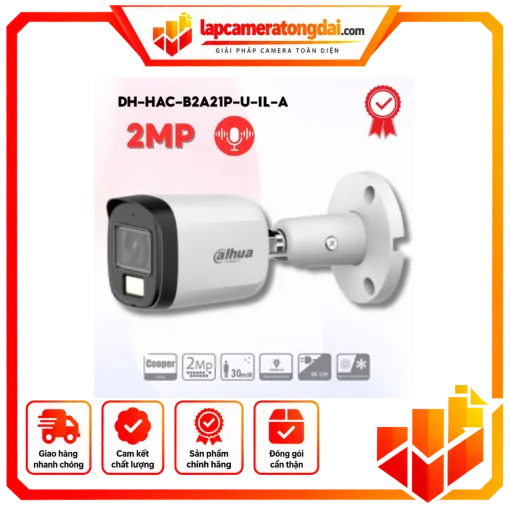 CAMERA DAHUA HAC-B2A21P-U-IL-A