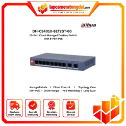 SWICTH POE DAHUA 8 PORT CS4010-8ET2GT-60