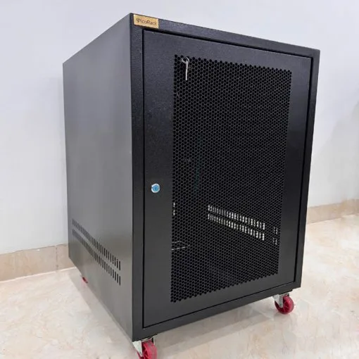 Tủ mạng 19″ 15U-D800 ( Tủ ráp – 2 ốp tháo rời )