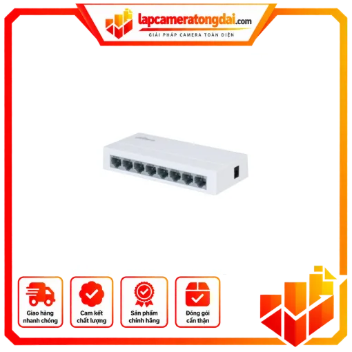 Switch DAHUA 8 Port DH-PFS3008-8ET-L