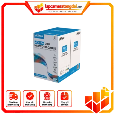 Cáp mạng CAT5E UTP DAHUA PFM920I-5EUN (305m)