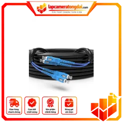 Dây nhảy quang Outdoor 2.0mm 2FO, bó mềm CÓ Amored(lớp kẽm) SC/UPC-SC/UPC, 240M