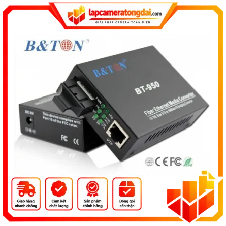 Bton 10/100 BT-950SM-25 B&TON (2 sợi quang) – BT2SOI