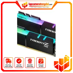 Ram 4 32G Bus 3600 Gskil Tridentz Rgb.Tản Nhiệt 16Gbx2 ( F4-3600C18D-32Gtzr)