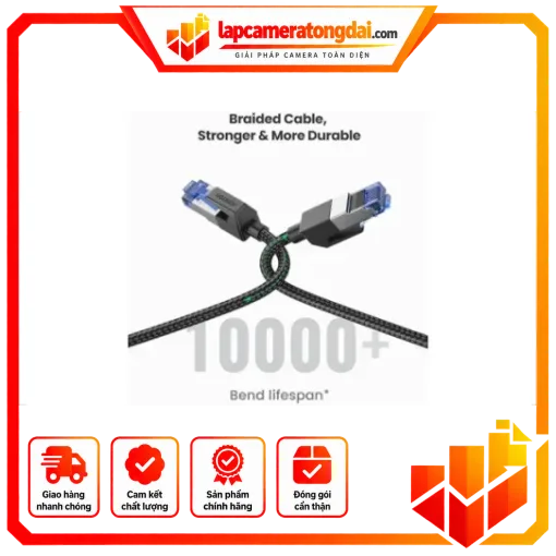 Cáp dữ liệu nối mạng CAT8 dài 1.5M Ugreen (80430)