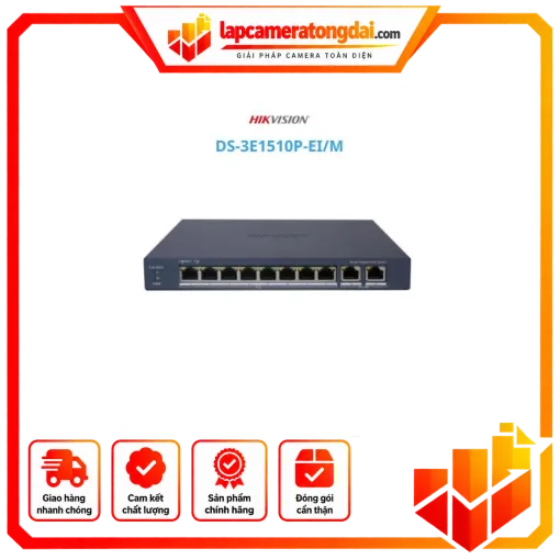 SWITCH POE HIKVISION DS-3E1510P-EI/M