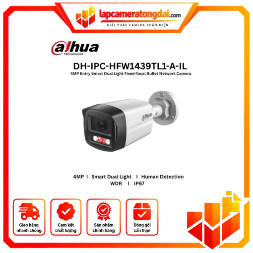 Camera DAHUA DH-IPC-HFW1439TL1-A-IL