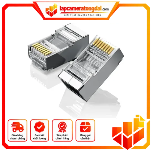 Hạt mạng RJ45 Cat6 100c/hộp chính hãng Ugreen 50248 cao cấp
