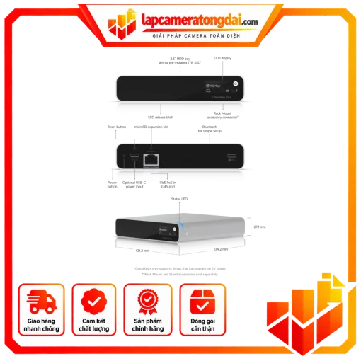 Bộ ghi hình ảnh UCK-G2-SSD hiệu Ubiquiti – UCKG2SSD