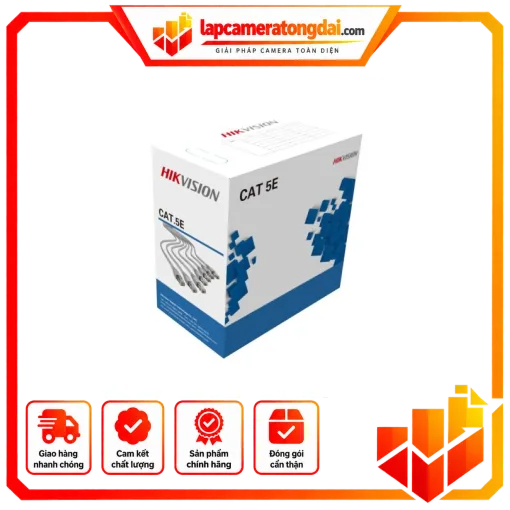 Cáp mạng CAT5 HIKVISION DS-1LN5E-E/E – CMACAT5HIK